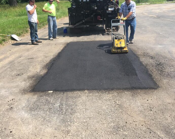Pothole repair after filled