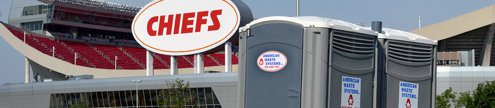 official portable toilet providers of Kansas City Chiefs
