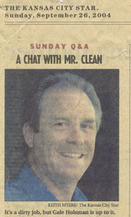 A chat with Mr. Clean Gale Holsman newspaper article